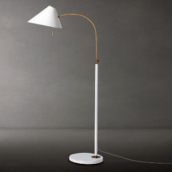 west elm Mid Century Task Floor Lamp White